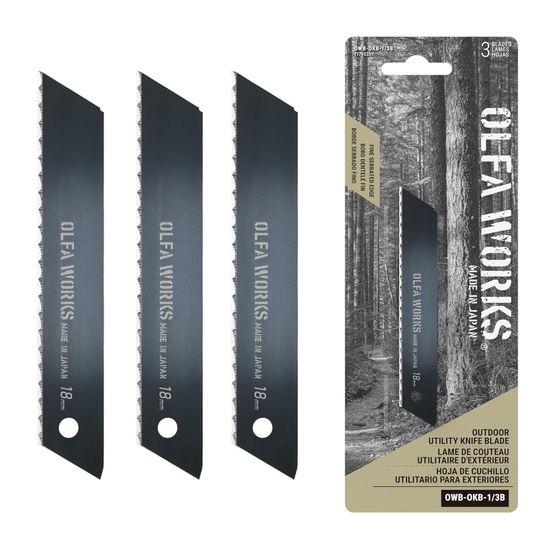OLFA Outdoor Utility Knife Spare Blade 3pk